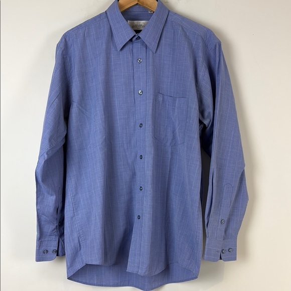 Givenchy Men's Blue Dress Shirt Classic Button-Down Size US Neck 17 - Picture 1 of 8